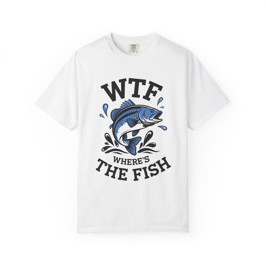WTF Where's The Fish Fishing T-Shirt — Funny Angler Graphic Tee