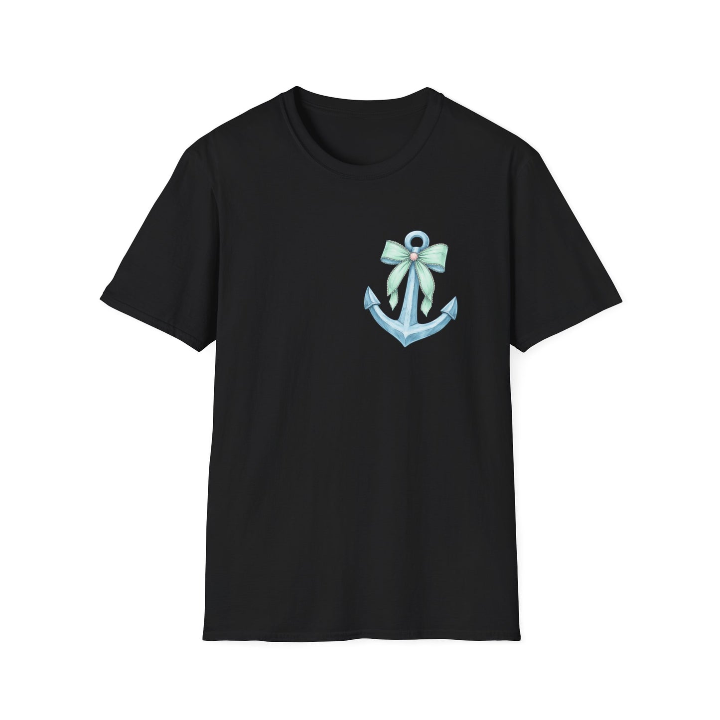 Anchor with Mint Bow Tee