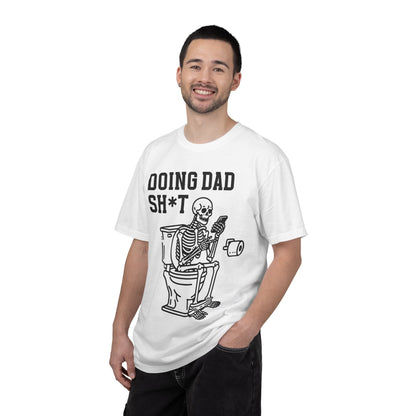 Doing Dad Sh*t T-Shirt — Funny Skeleton Toilet Dad Humor Tee