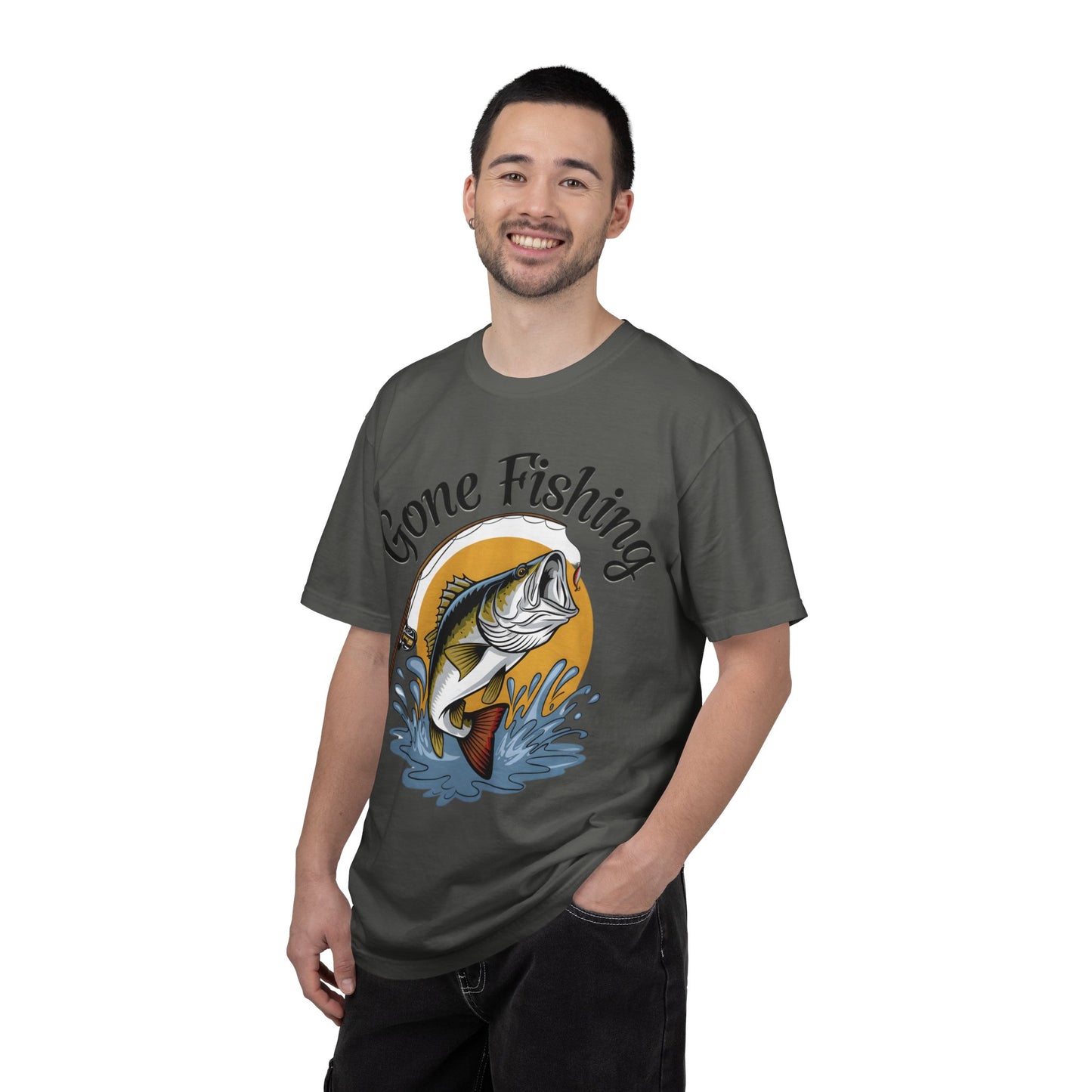 Gone Fishing T-Shirt — Bass Fishing Graphic Tee