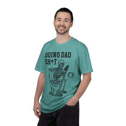 Doing Dad Sh*t T-Shirt — Funny Skeleton Toilet Dad Humor Tee