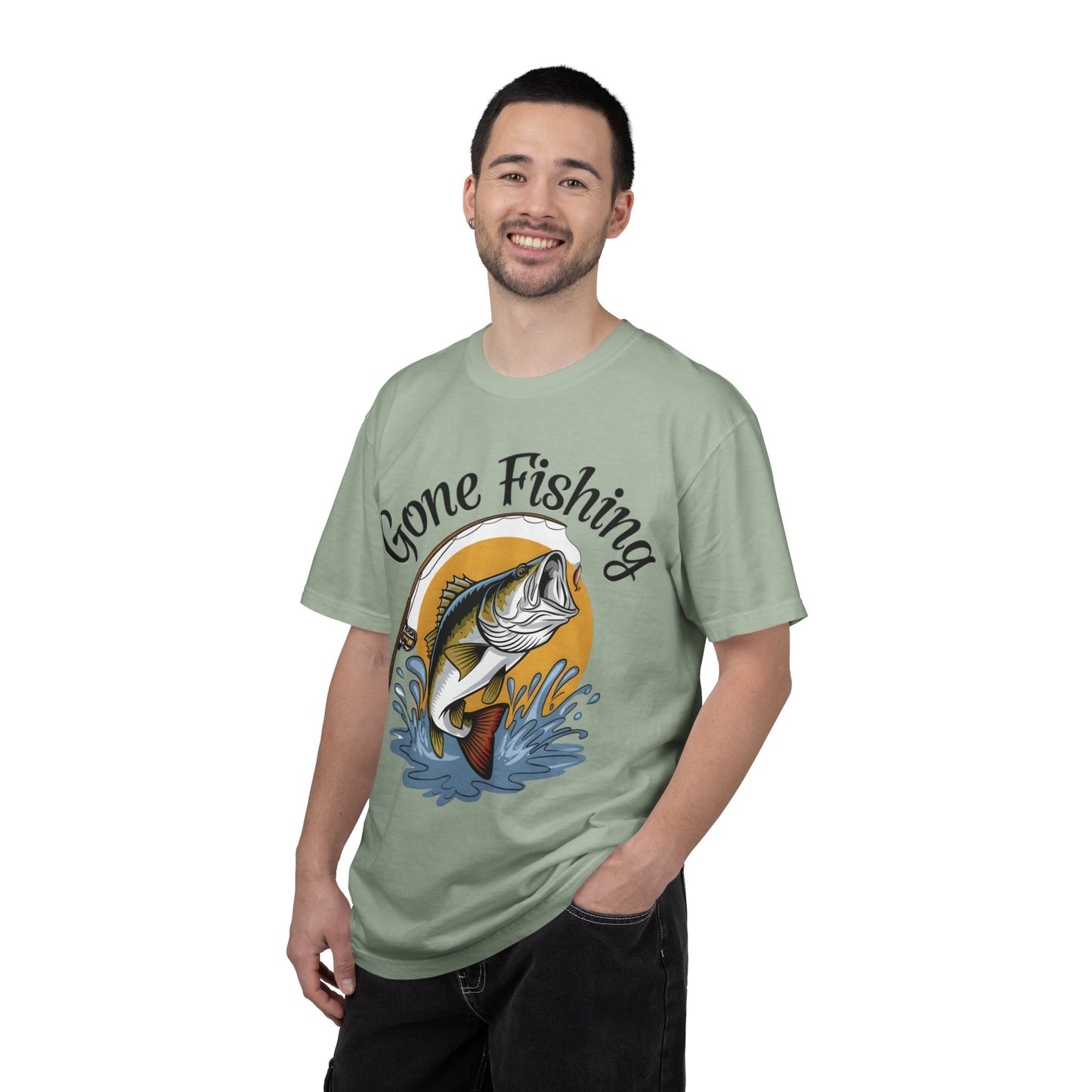 Gone Fishing T-Shirt — Bass Fishing Graphic Tee