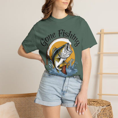 Gone Fishing T-Shirt — Bass Fishing Graphic Tee