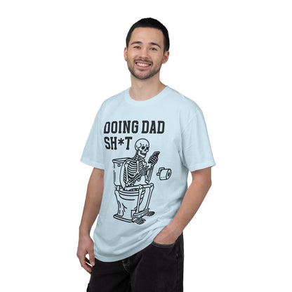 Doing Dad Sh*t T-Shirt — Funny Skeleton Toilet Dad Humor Tee