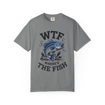 WTF Where's The Fish Fishing T-Shirt — Funny Angler Graphic Tee
