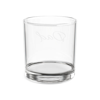 Engraved 'Dad' Rocks Glass — 10 oz Personalized Whisky Tumbler, Father's Day Gift