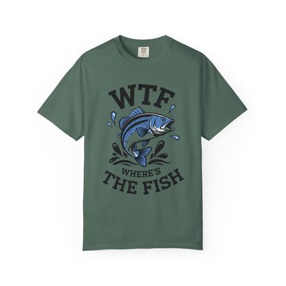 WTF Where's The Fish Fishing T-Shirt — Funny Angler Graphic Tee